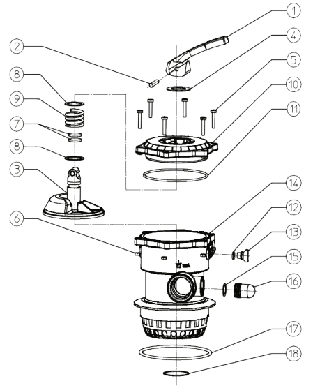 All 40mm CrystalClear/Praher Multiport Valve Parts