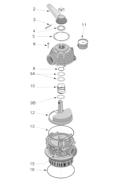 All 40mm Onga Pantera Multiport Valve Parts