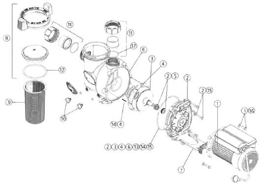 All Zodiac FloPro Pump Parts