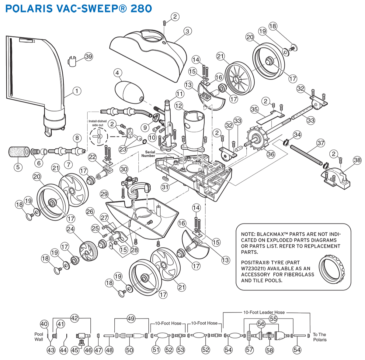 Polaris 280/360 Sweep Hose Clamp